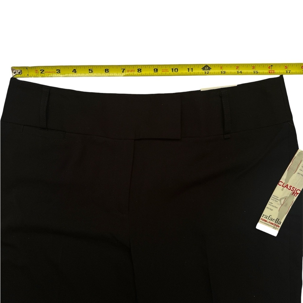 NWT Rafaella Women’s Black Classic Fit 2 Way Stretch Gab Size 12 - Picture 6 of 11